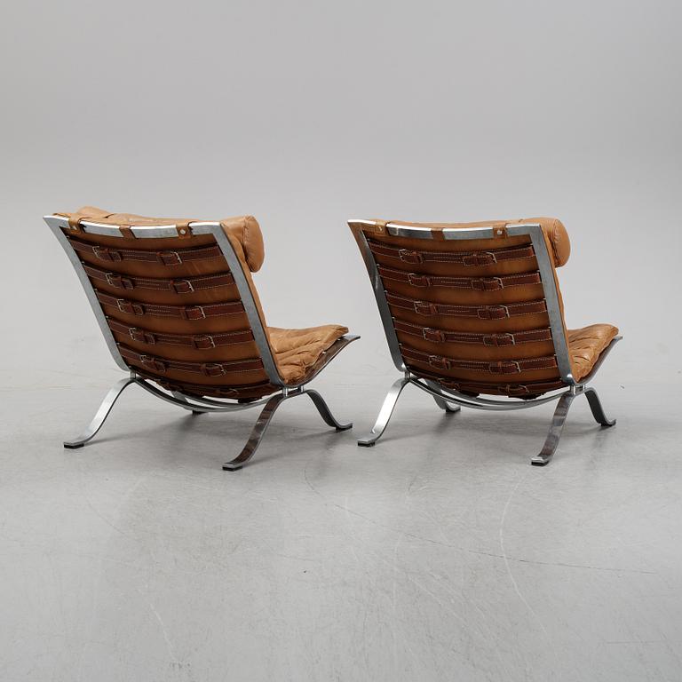 A pair of 'Ari' lounge chairs by Arne Norell, designed 1966.