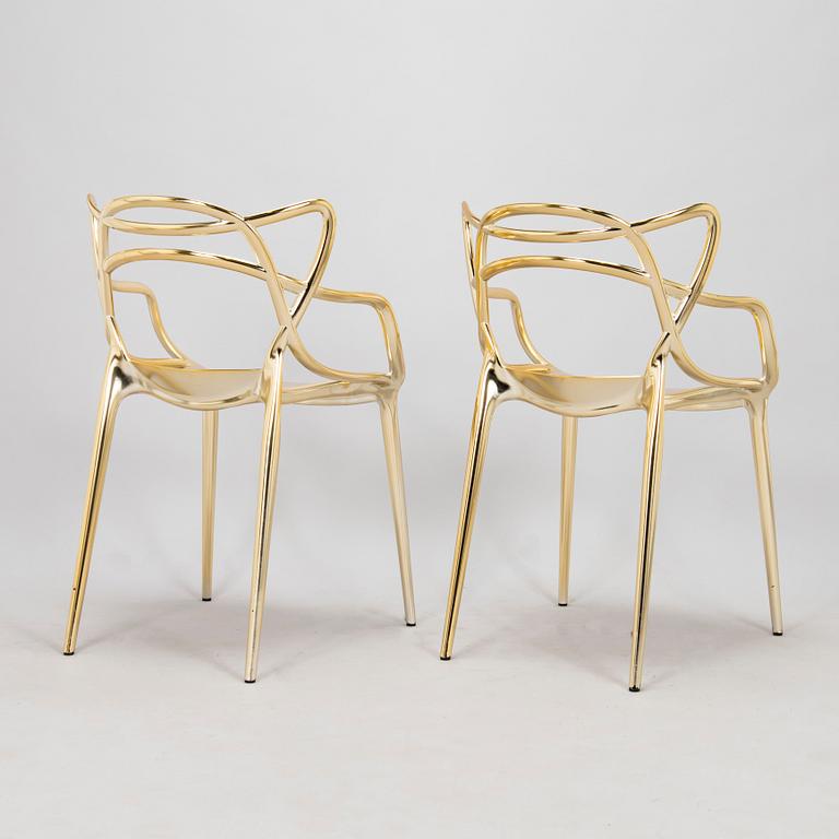 Philippe Starck & Eugeni Quitllet, stolar, 4 st, "Masters" Kartell, Italien.