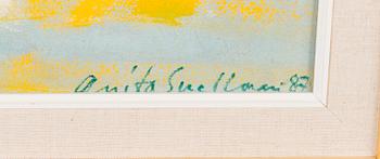 ANITA SNELLMAN, oil on canvas, signed and dated -87.