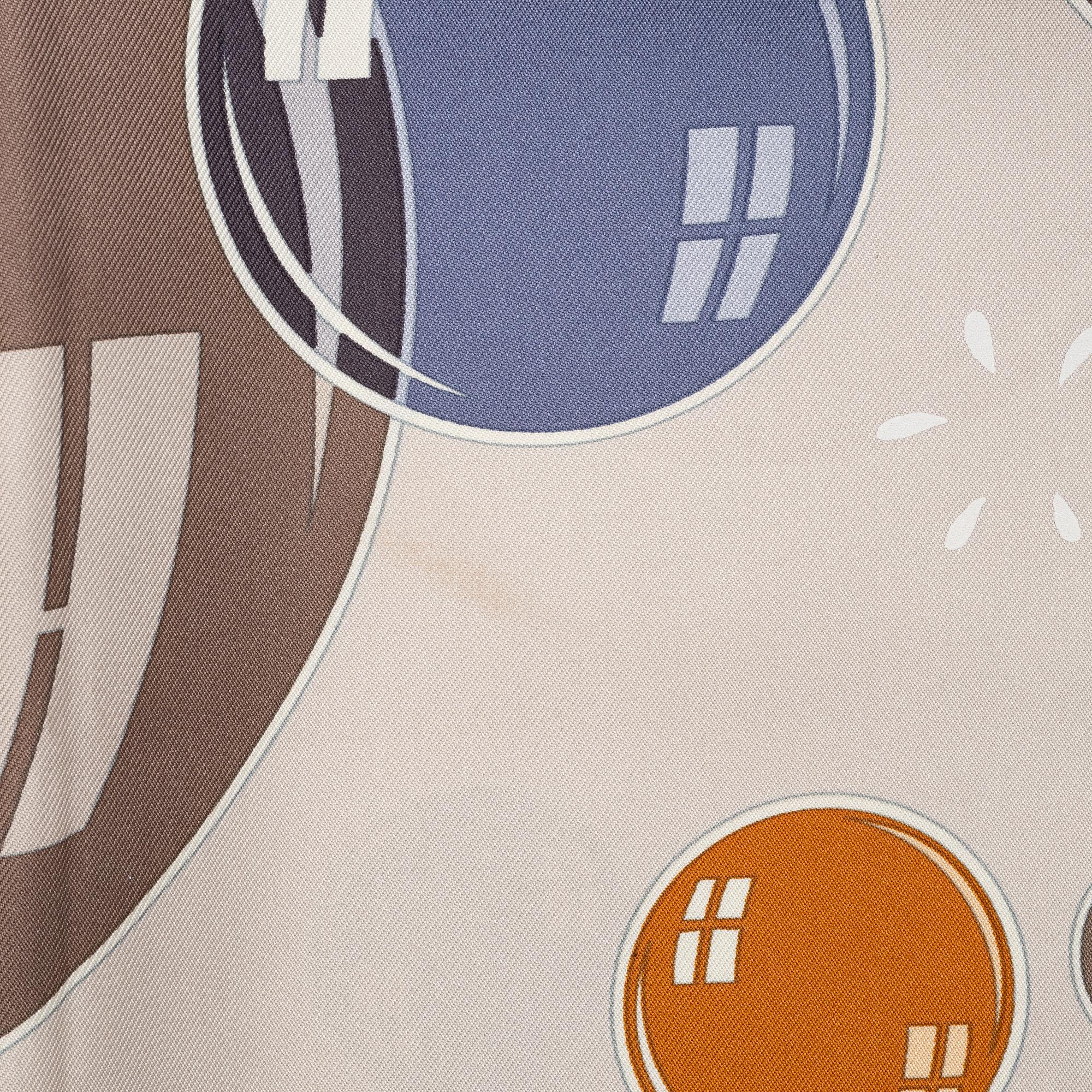 Hermès, scarf, "Bal de Bulles".