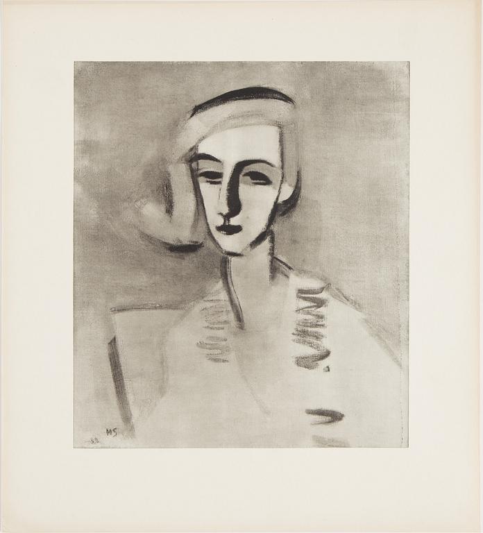 A folder with 58 reproductions after Helene Schjerfbeck.