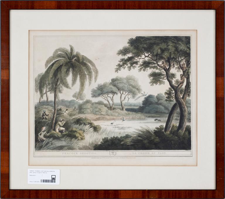 THOMAS CAPTAIN WILLIAMSON, efter, gravyr, England 1800-tal.