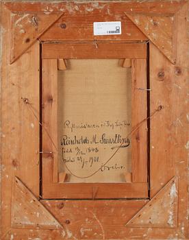 AXEL BORG, olja på duk. Sign o dat 1901.