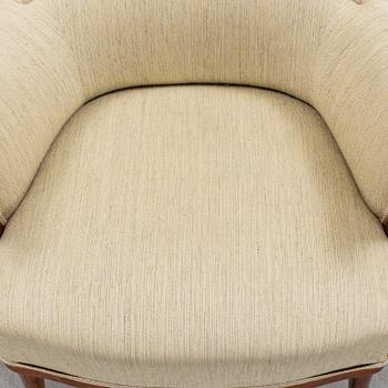 CARL MALMSTEN, a 'Vår fru' mahgonay easy chair from O.H. Sjögren, Tranås.