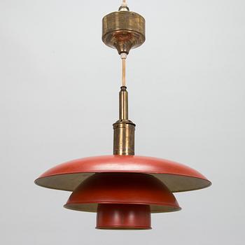 Poul Henningsen, kattovalaisin, PH-4/4, "Pulley pendant", Louis Poulsen, valmistettu  1926-1928.