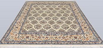 Matta, Nain, part silk, s.k. 6 LAA, ca 265 x 204 cm.