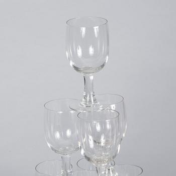 VINGLAS, glas, 12 st. 1800-tal.