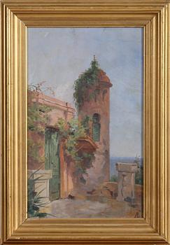 BILLING ANNA, tillskriven, olja på pannå, monogramsign.