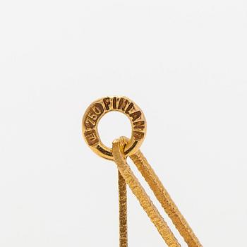 Björn Weckström, an 18K gold necklace, 'Reindeer Bell', with an amethyst for Lapponia.