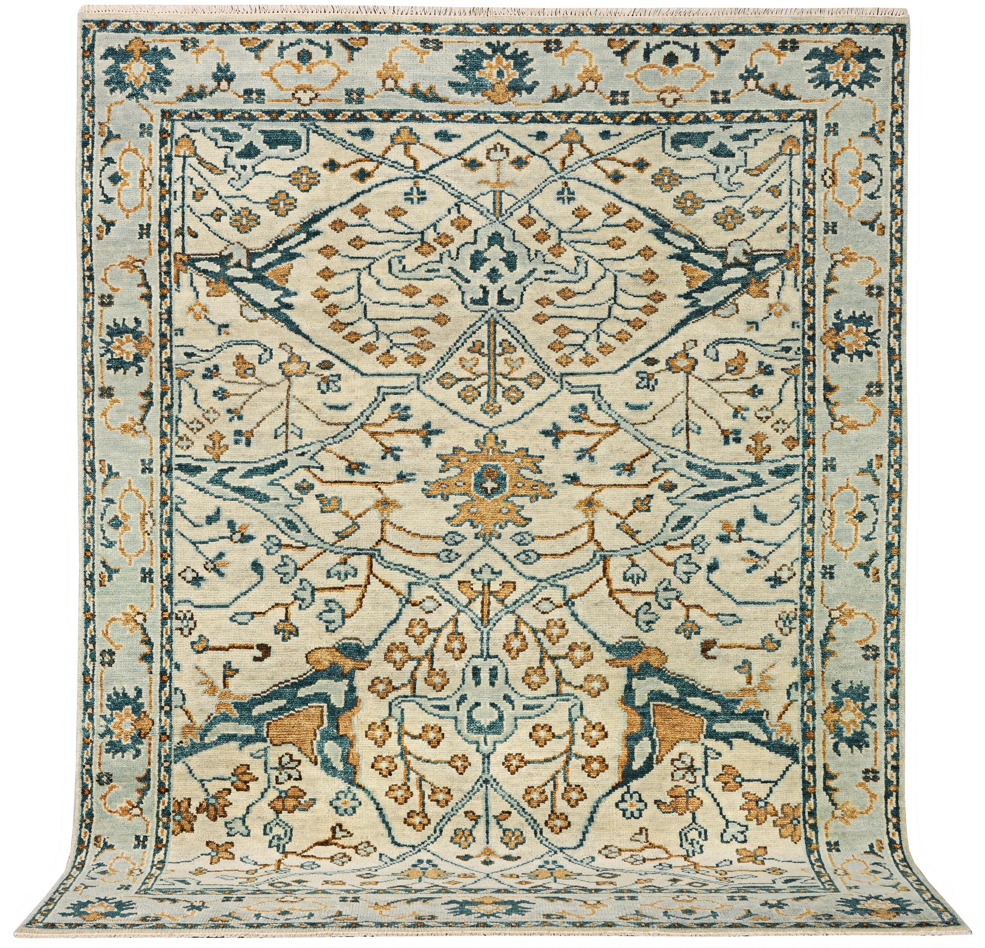 An oriental carpet with Mamluk design, c. 302 x 234 cm.