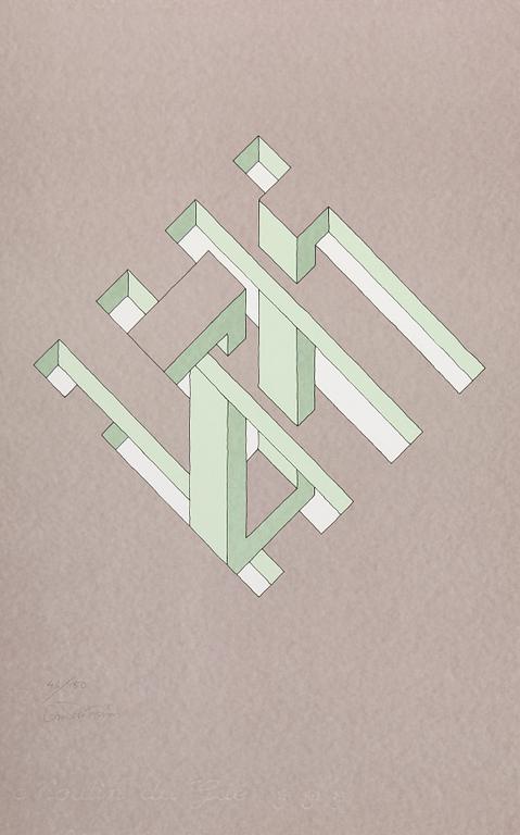 OSCAR REUTERSVÄRD, färglitografi, signerad och numrerad 46/150.