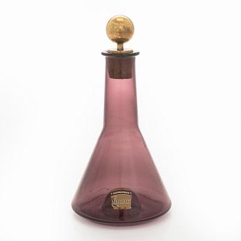 Tapio Wirkkala, karahvi, tilaustyö, signeerattu Tapio Wirkkala. Iittala/Kultakeskus, 1960-luku.