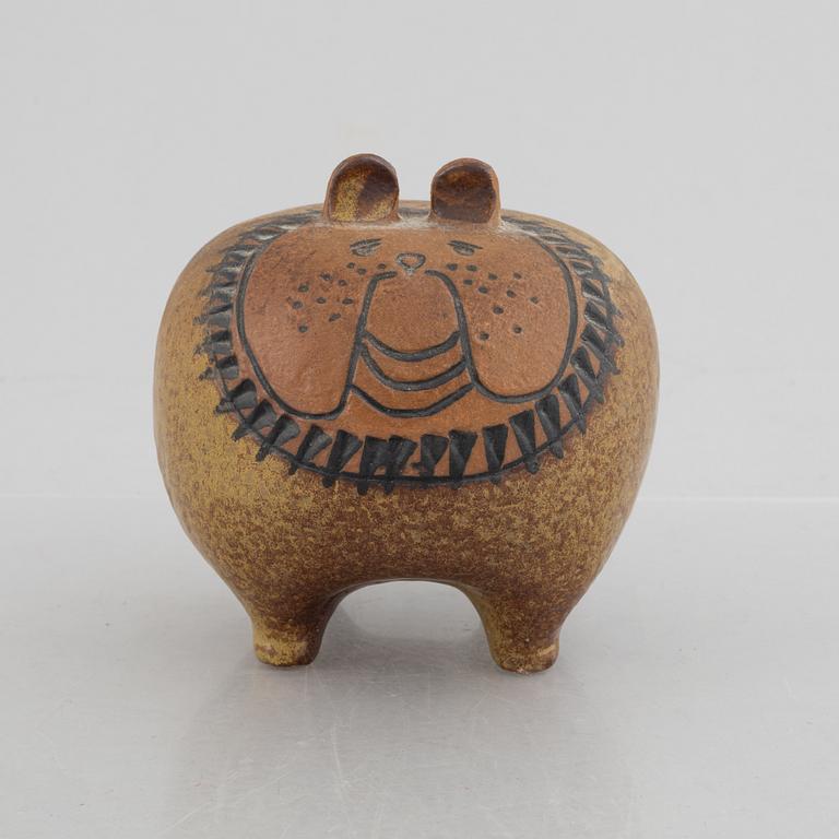 Lisa Larson, figurin, "Bulldog" ur serien "Stora Zoo", Gustavsberg.