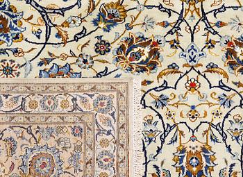 A Keshan carpet, c. 402 x 300 cm.