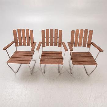 Artur Lindqvist, trädgårdsstolar, 3 st, "A2 M", Grythyttan, 1900-talets andra hälft.