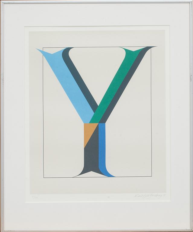 KARL-ERIK FORSBERG, färglitografi, signerad, daterad 92 och numrerad 60/150.