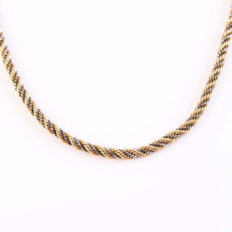 A 14K gold necklace, Kellomiehet Oy, Helsinki, Finland.