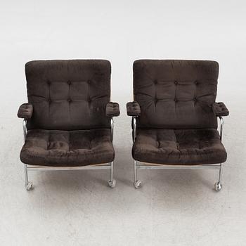 Bruno Mathsson,  a pair of "Karin" armchairs, DUX.