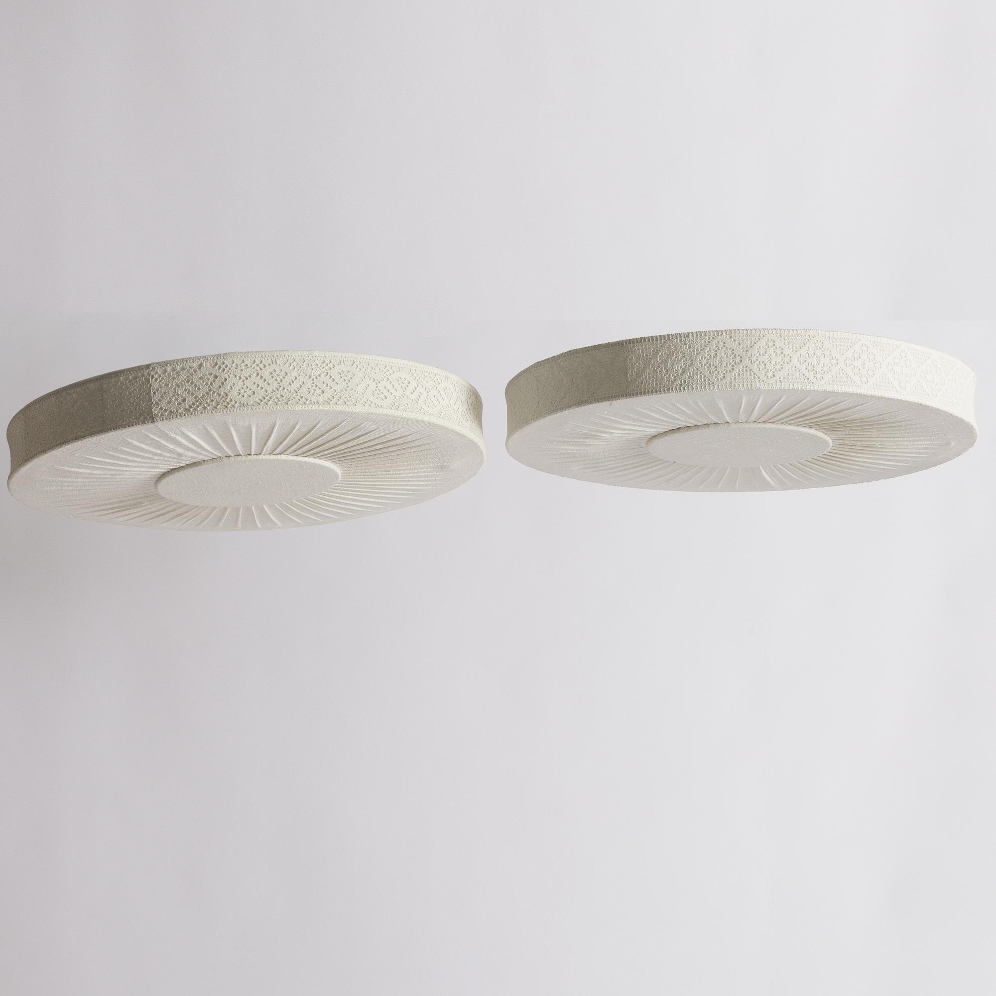 Takplafonder, ett par, Swedish Modern, 1940-tal.