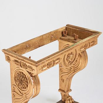 A Swedish Empire console table, first part of the 19th century.