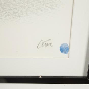 CÉSAR BALDACCINI, coloured serigraph, signed and numbered 89/200.