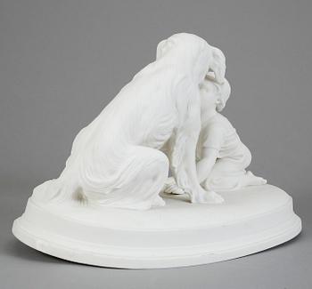 FIGURIN, parian. Gustafsberg "Kan du inte tala" (1882-1925).