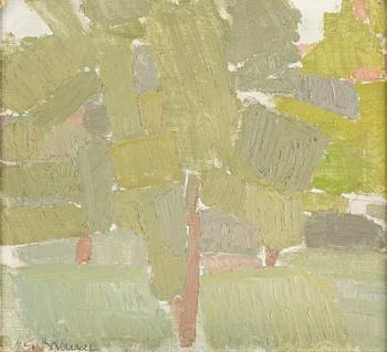 NILS-GÖRAN BRUNNER, oil on canvas/panel, signed. Executed 1957.