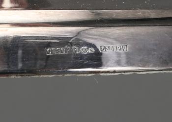 LJUSSTAKAR, ett par, silver, Ceson, Göteborg, 1989.