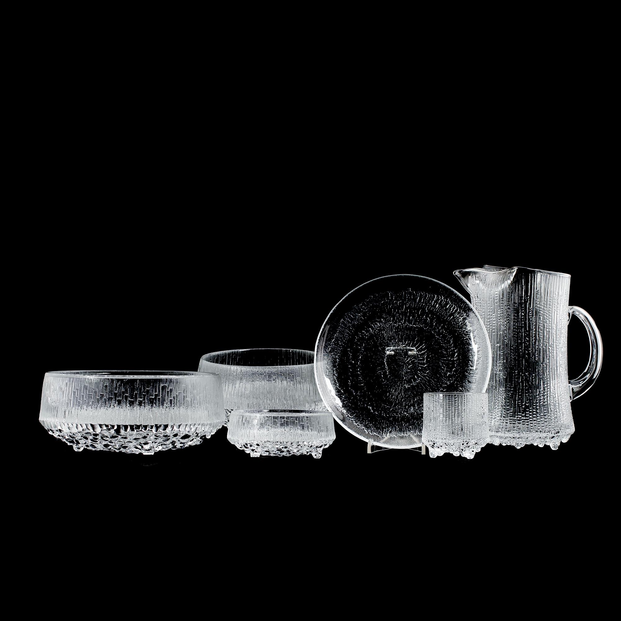GLASSERVIS, 25 delar, "Ultima Thule", Tapio Wirkkala, iittala, Finland.