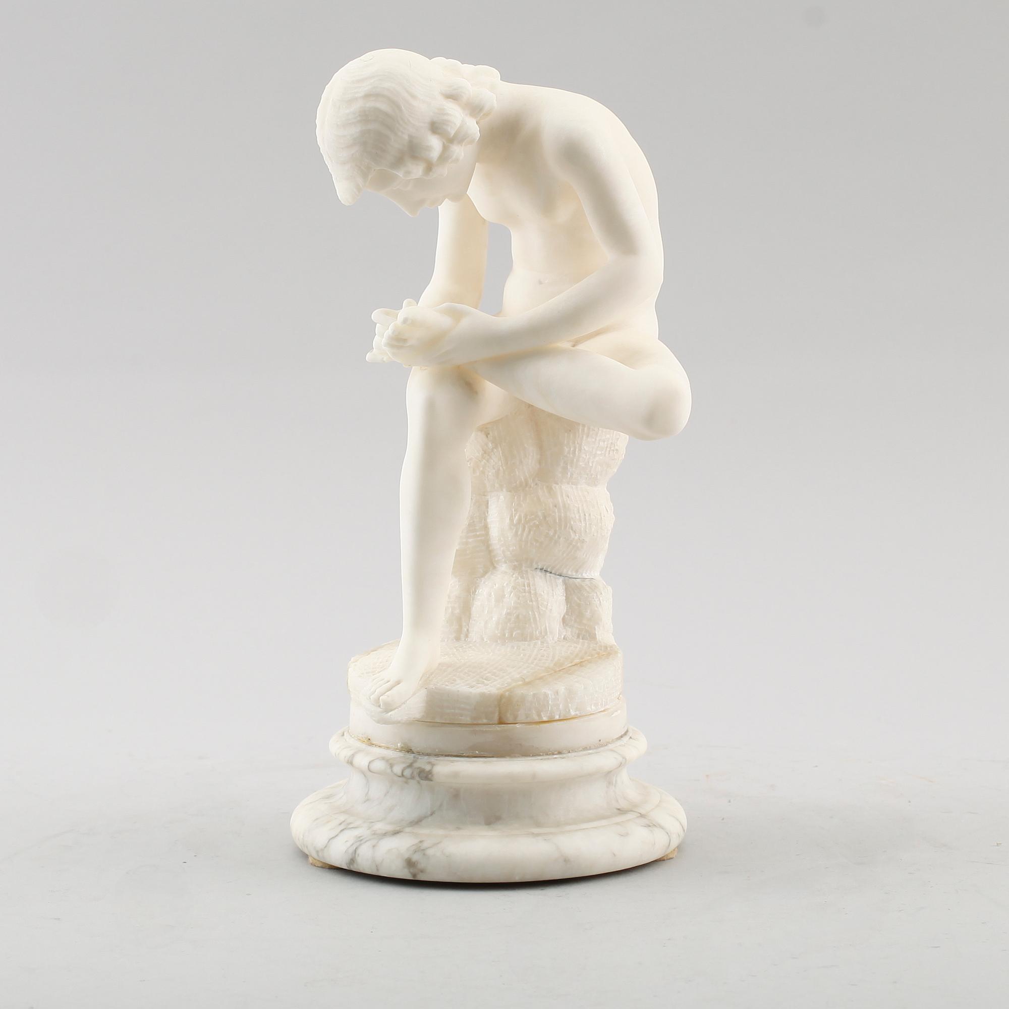 SKULPTUR, alabaster, 1900-talets första hälft.