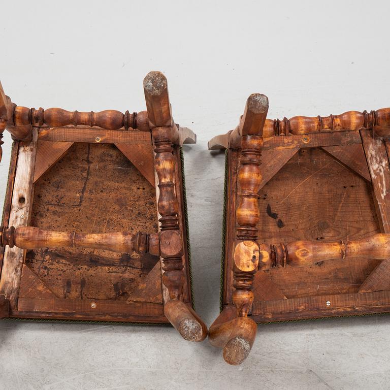 Stolar, ett par barock 1700-talets början.