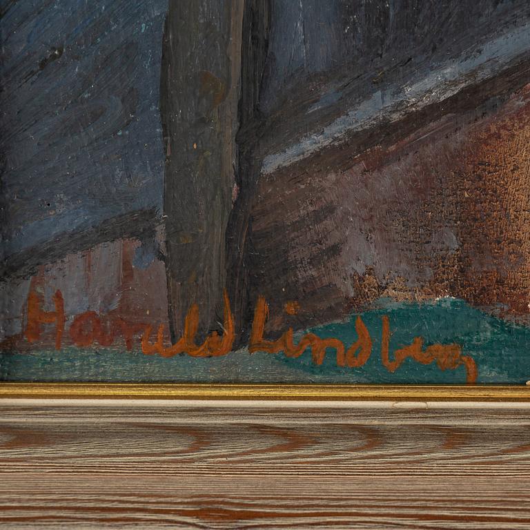 HARALD LINDBERG, oil on canvas, signed.