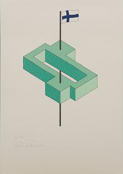 OSCAR REUTERSVÄRD, färglitografier 15 st i mapp signerade och numrerade 43/190.