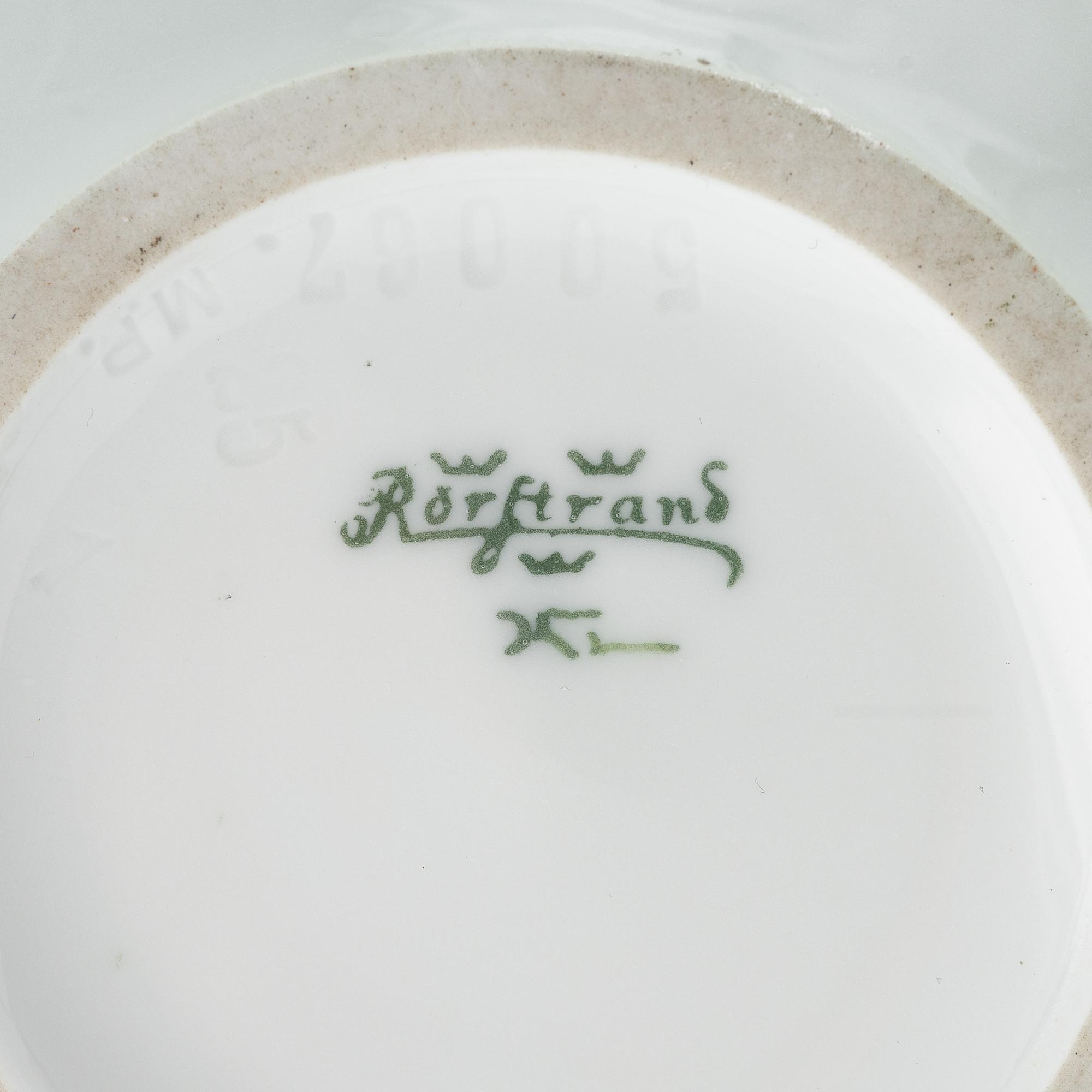 Karl Lindström, bordslampa, jugend, Rörstrand, omkring år 1900.