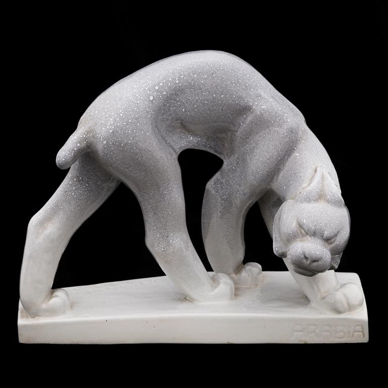 JUSSI MÄNTYNEN, a porcelain sculpture signed J. Mäntynen 1930.
