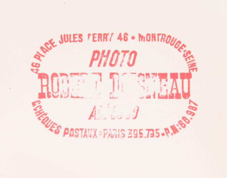 ROBERT DOISNEAU, gelatinsilverfotografi, stämplad a tergo.