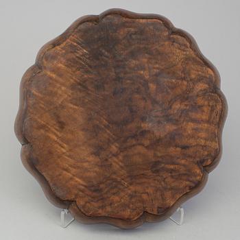 A Japanese wooden tray, 20th Century.