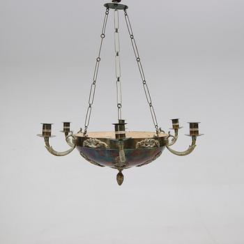 AMPEL, empirestil, 1800-tal. Höjd ca 57 cm.