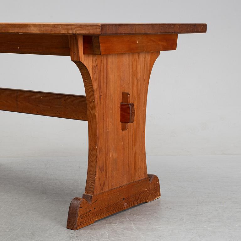 Axel Einar Hjorth, attributed to. A pine table, Nordiska Kompaniet, 1940's.