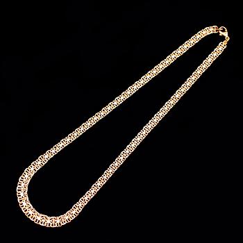 COLLIER, 18 k guld. Vikt 15 g.