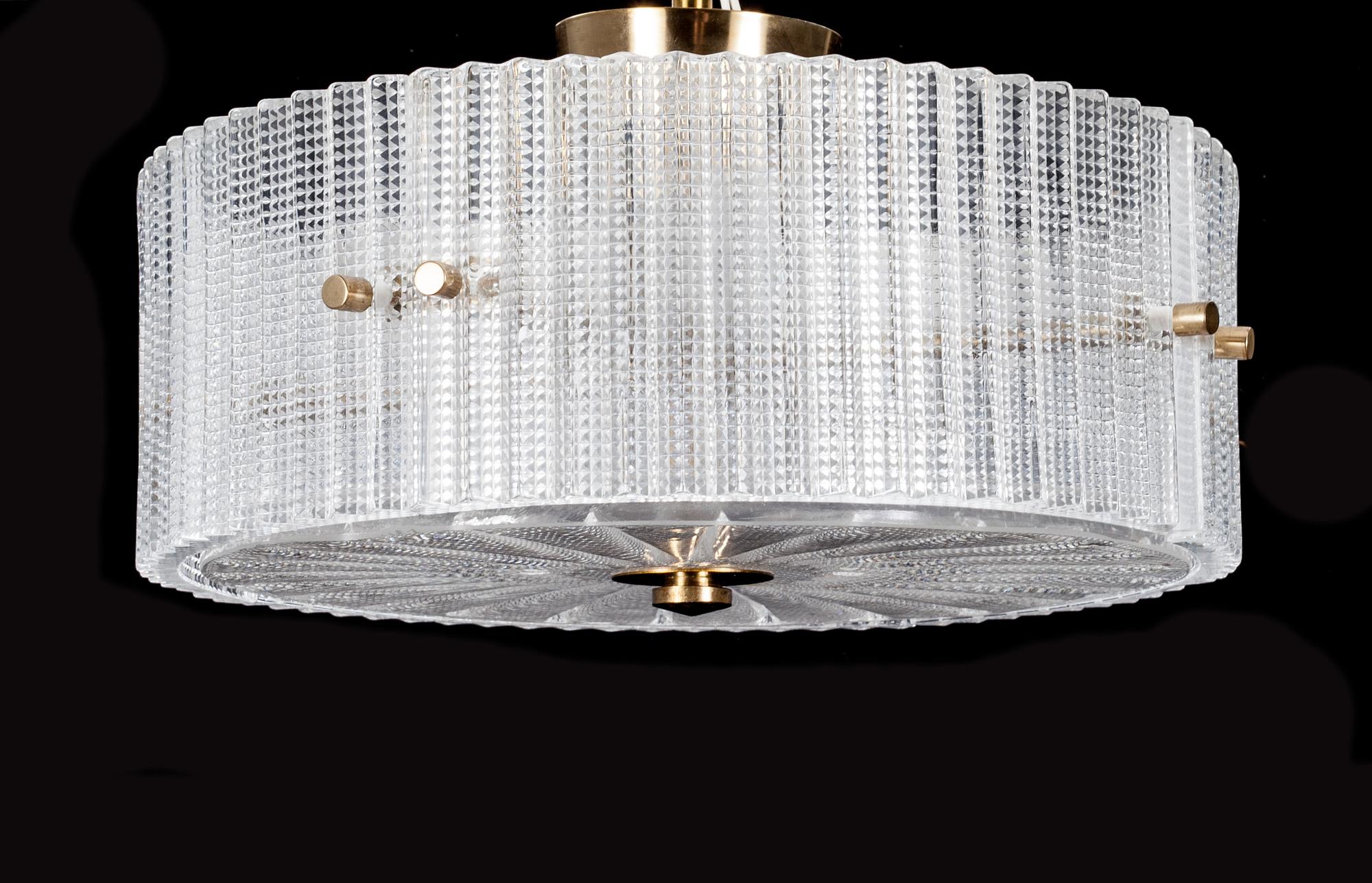 TAKLAMPA, Carl Fagerlund, Orrefors.