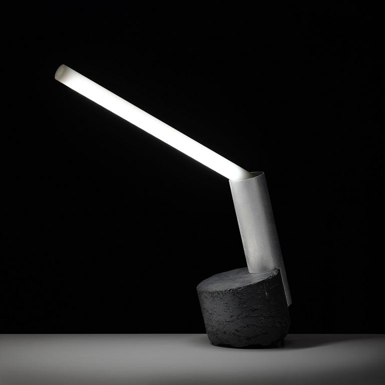 David Taylor, a unique table lamp, "Reading Lamp", his own studio, 2014.