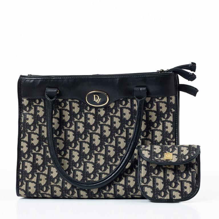 Christian Dior, väska samt portmonnä, vintage.