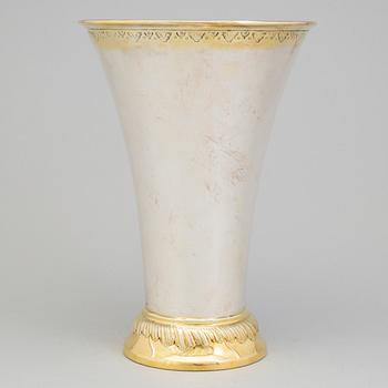 CG HALLBERG, bägare, silver, Stockholm, 1925.