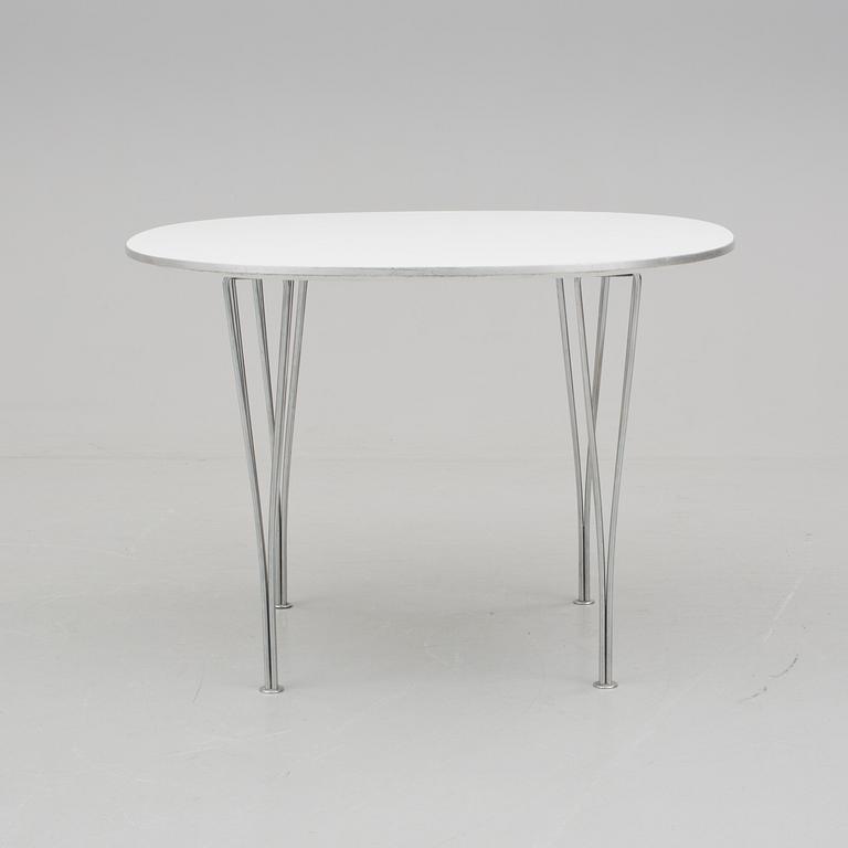 BRUNO MATHSSON / PIET HEIN för Fritz Hansen, "Supercirkulär", bord, Danmark, 1984.