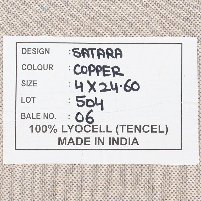 Rug, Satara, "Copper", India, approx. 300 x 270 cm.
