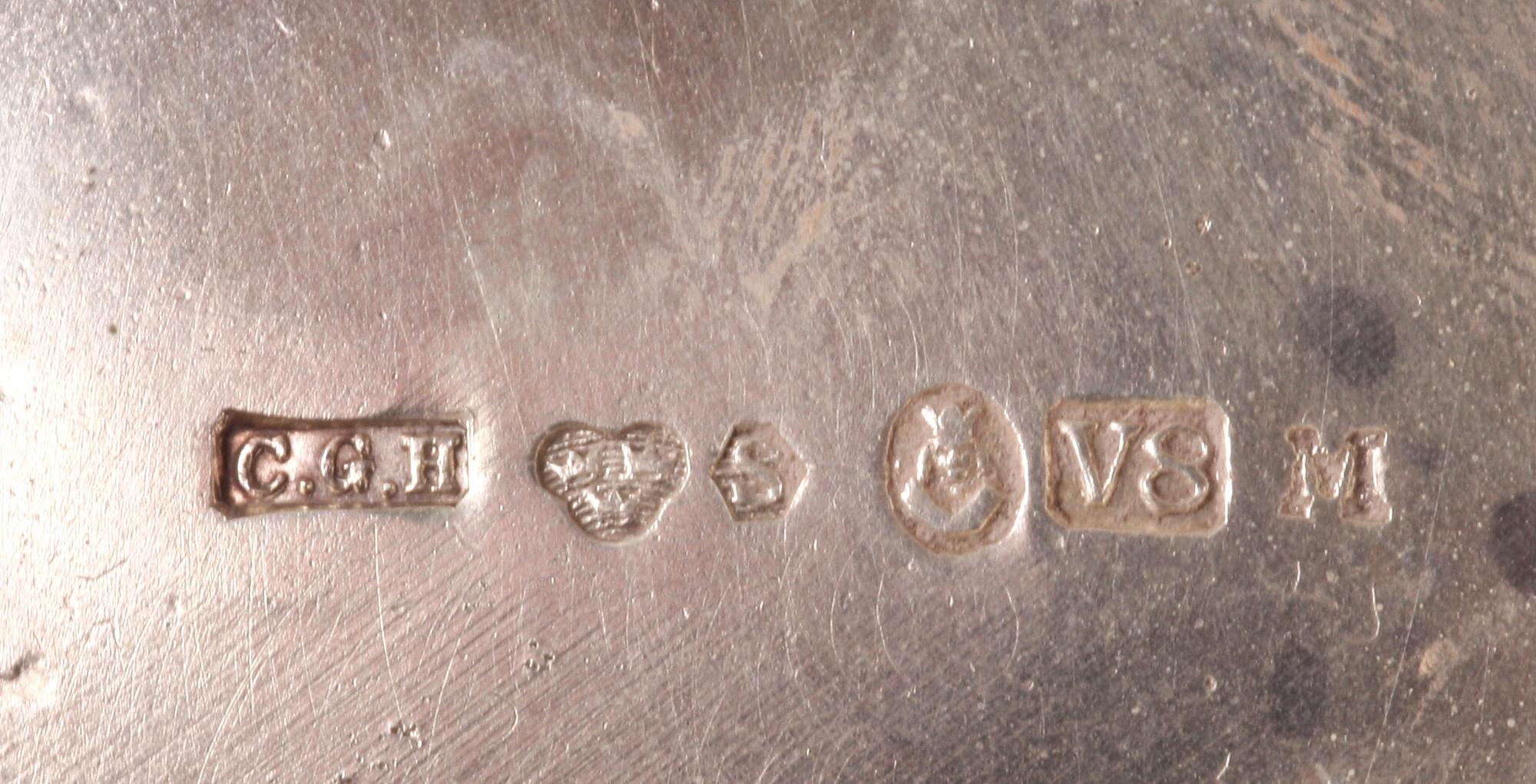 BÄGARE, 3 st, silver, bl a GAB.