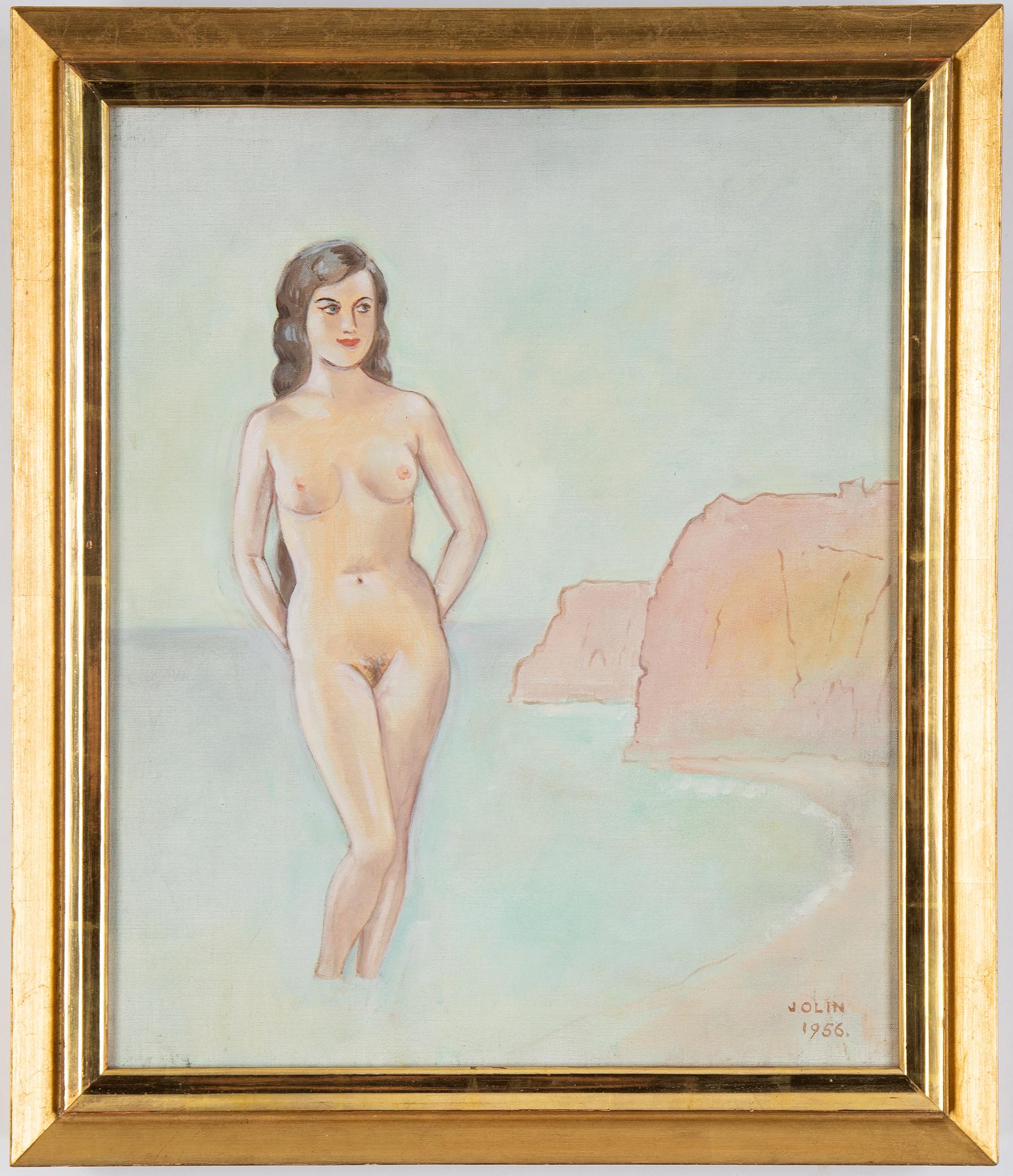 Einar Jolin, olja på duk, signerad och daterad 1956.