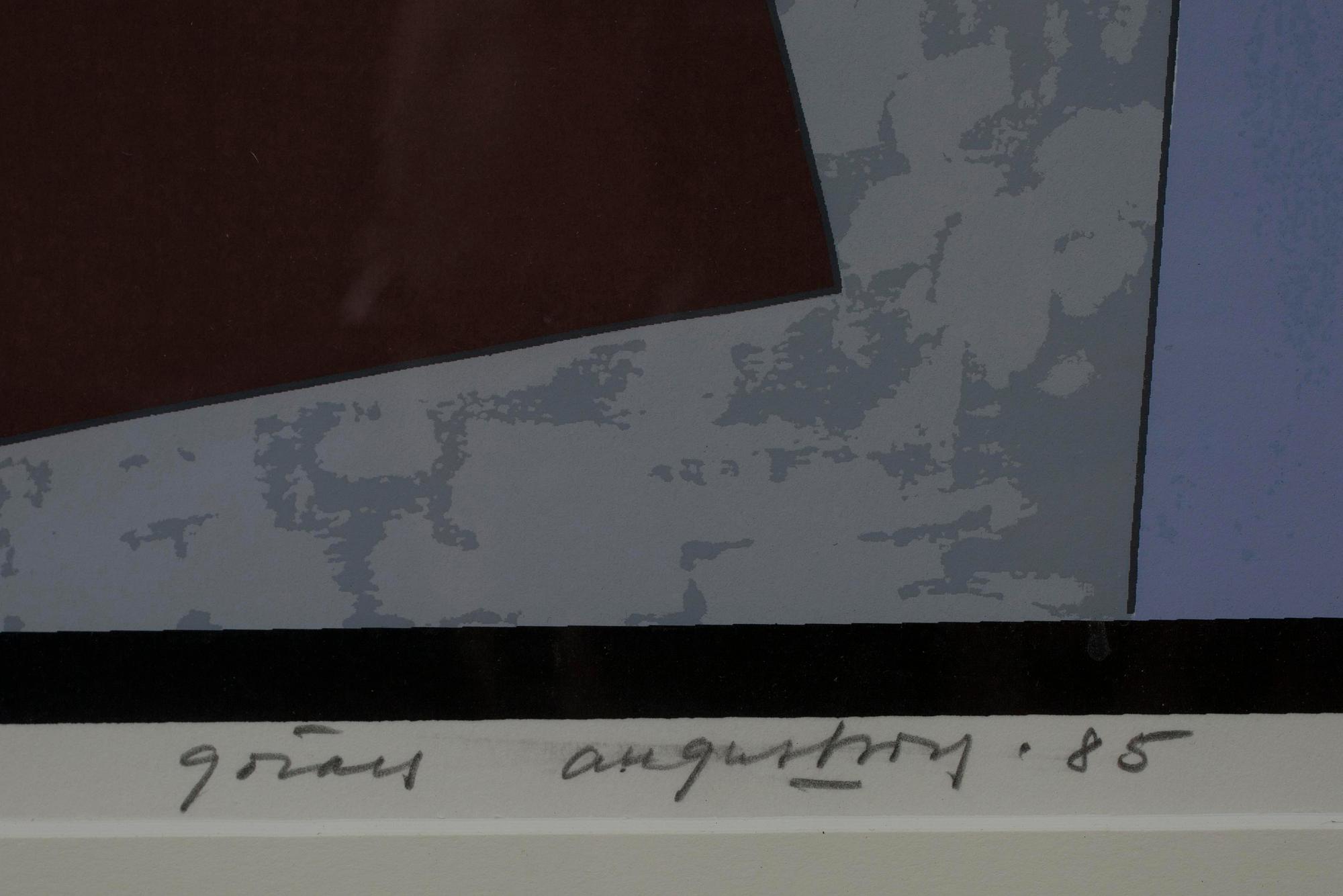 GÖRAN AUGUSTSON, serigrafi, sign. och dat. -85.