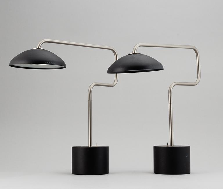A pair of 'Suma' table lamps by Santa & Cole.